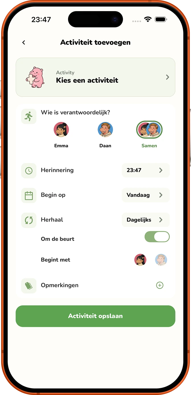 Roxily voegt activiteitenscherm toe